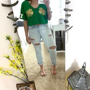 Green shamrock shirt!